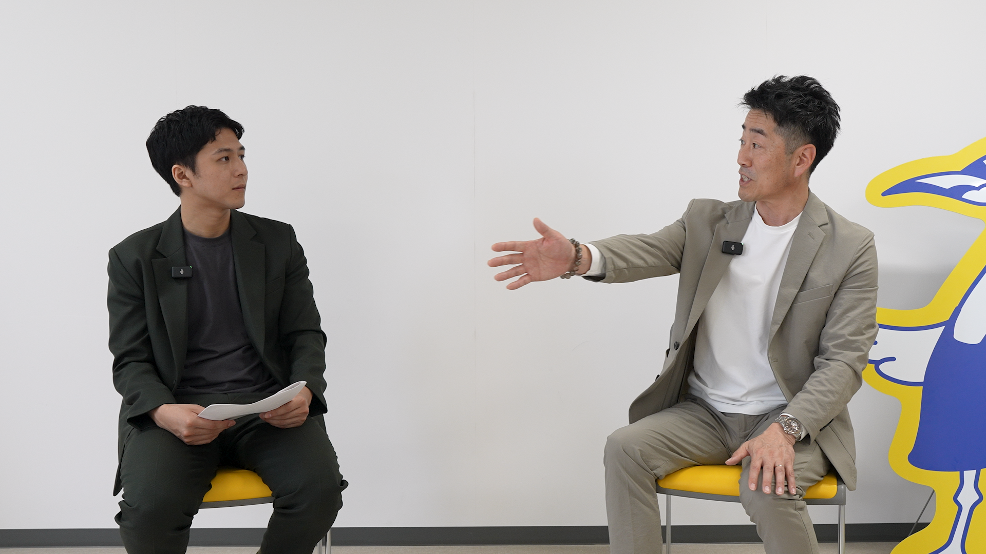 内山と大石さんの対談の様子